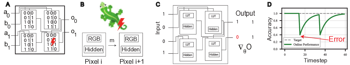From Self-Organising Images to Self-Organising Circuits